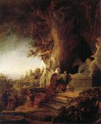 REMBRANDT Harmenszoon van Rijn The Risen Christ Appearing to Mary Magdalene Spain oil painting artist